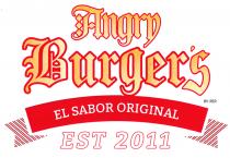 ANGRY BURGER´S EL SABOR ORIGINAL EST 2011 BY R.E.R.
