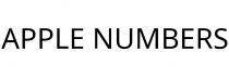 APPLE NUMBERS