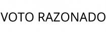 VOTO RAZONADO