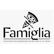 FAMIGLIA PIZZA RECIEN HORNEADA DE MI CASA A TU CASA
