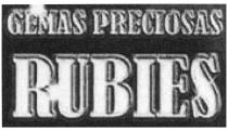 GEMAS PRECIOSAS RUBIES