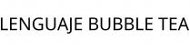 LENGUAJE BUBBLE TEA