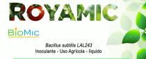 ROYAMIC; BIOMIC; BACILLUS SUBTILIS; LAL243; INOCULANTE USO AGRÍCOLA- LIQUIDO