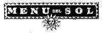 MENU DEL SOL