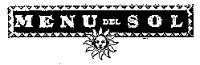 MENU DEL SOL