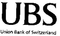 UBS UNION BANK OF SWITZERLAND