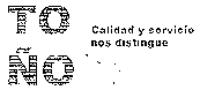 TO ÑO CALIDAD Y SERVICIO NOS DISTINGUE