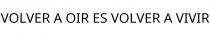 VOLVER A OIR ES VOLVER A VIVIR