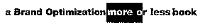 A BRAND OPTIMIZATION MORE OR LESS BOOK