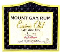 MOUNT GAY RUM EXTRA OLD