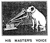 HIS MASTER'S VOICE