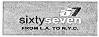 67 SIXTY SEVEN