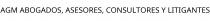 AGM ABOGADOS; ASESORES; CONSULTORES Y LITIGANTES