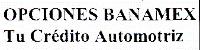 OPCIONES BANAMEX TU CREDITO AUTOMOTRIZ