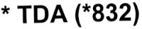 TDA (832)