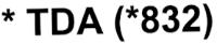 TDA (832)