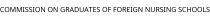 COMMISSION ON GRADUATES OF FOREIGN NURSING SCHOOLS