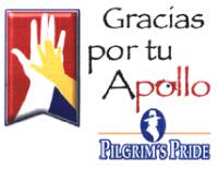 GRACIAS POR TU APOLLO PILGRIM'S PRIDE