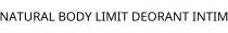 NATURAL BODY LIMIT DEORANT INTIM