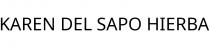 KAREN DEL SAPO HIERBA