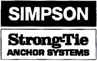 SIMPSON STRONG-TIE ANCHOR SYSTEMS