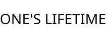 ONE'S LIFETIME