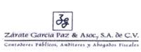 ZÁRATE GARCIA PAZ & ASOC.; S.A. DE C.V.