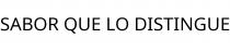 SABOR QUE LO DISTINGUE