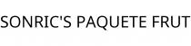 SONRIC'S PAQUETE FRUT