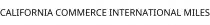 CALIFORNIA COMMERCE INTERNATIONAL MILES