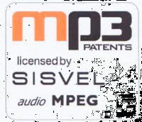 MP3 PATENTS LICENSED BY SISVEL AUDIO MPEG