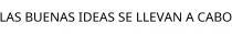 LAS BUENAS IDEAS SE LLEVAN A CABO