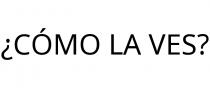¿CÓMO LA VES?