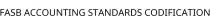 FASB ACCOUNTING STANDARDS CODIFICATION