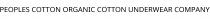 PEOPLES COTTON ORGANIC COTTON UNDERWEAR COMPANY