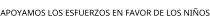 APOYAMOS LOS ESFUERZOS EN FAVOR DE LOS NIÑOS