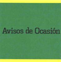 AVISOS DE OCASIÓN
