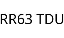 RR63 TDU