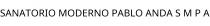 SANATORIO MODERNO PABLO ANDA S M P A