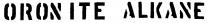 ORONITE ALKANE