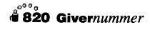 820 Givernummer