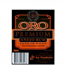 ORO PREMIUM AÑEJO RUM LA TONDEÑA DISTILLERS INC