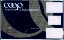 coop medlems & betalingskort