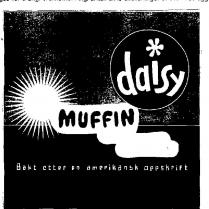 DAISY MUFFIN BAKT ETTER EN AMERIKANSK OPPSKRIFT