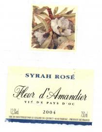 SYRAH ROSÉ Fleur d' Amandier