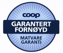 coop GARANTERT FORNØYD MATVARE GARANTI