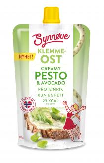 Synnøve KLEMMEOST CREAMY PESTO & AVOCADO