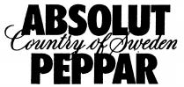 ABSOLUT PEPPAR Country of Sweden