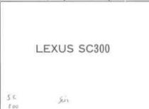 LEXUS SC300