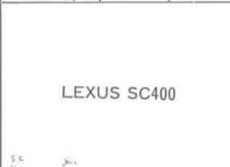 LEXUS SC400